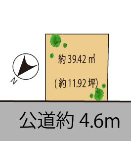 目黒区三田　建築条件なし売地の土地図