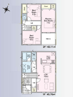 厚木市愛名第10　新築戸建　全3棟2号棟