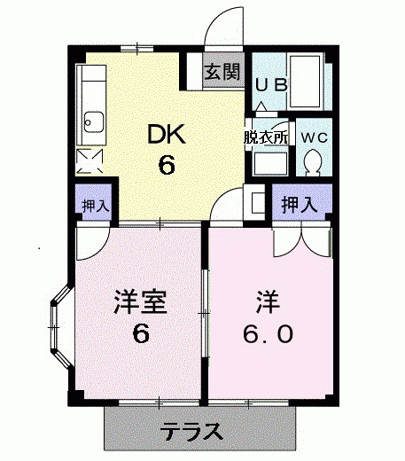 コーポ福の間取り