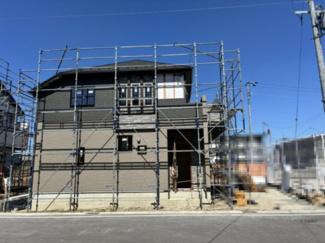 【外観】 | 大津市雄琴5丁目11　新築戸建 | 2026年5月撮影、建築中外観