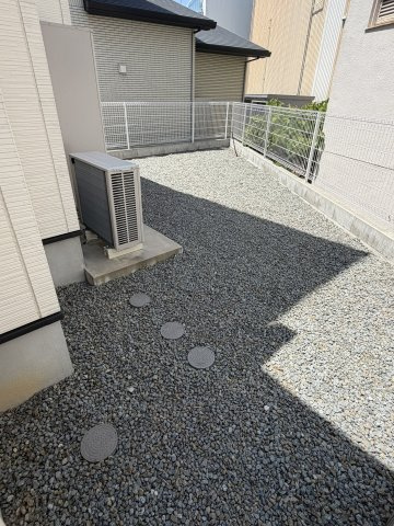 岸和田市岸城町戸建の庭