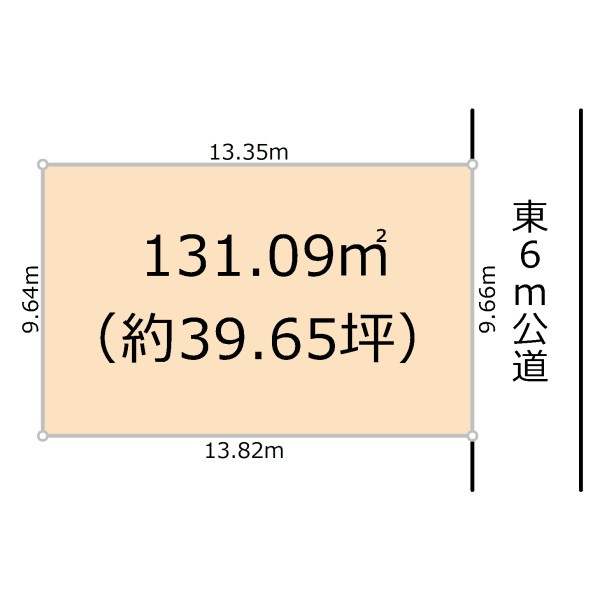 比企郡吉見町大字北吉見の売地の土地図