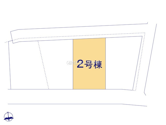 仲介手数料無料）一宮市玉野３棟／１期２号棟の区画図