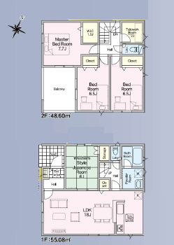 厚木市愛名第10　新築戸建　全3棟1号棟