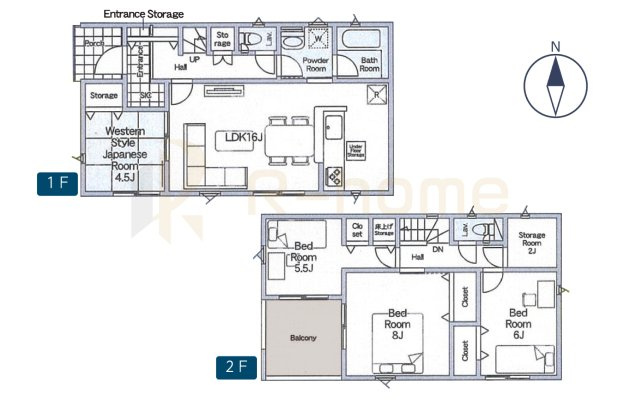 下妻市二本紀第2　新築戸建て　2号棟の間取り|4LDK＋ストレージルーム＋SIC、土地面積243.78m2、建物面積97.20m2