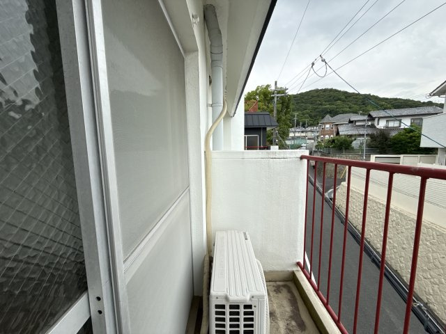 三景コーポのバルコニー