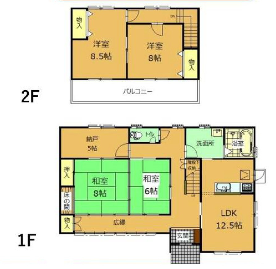 【中古戸建】伊勢崎市五目牛町の間取り|■間取り図｜敷地面積：500.01（約151.25坪）　建物面積：130.14（約39.36坪）