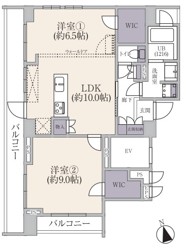 アデッソ新宿若松町の間取り
