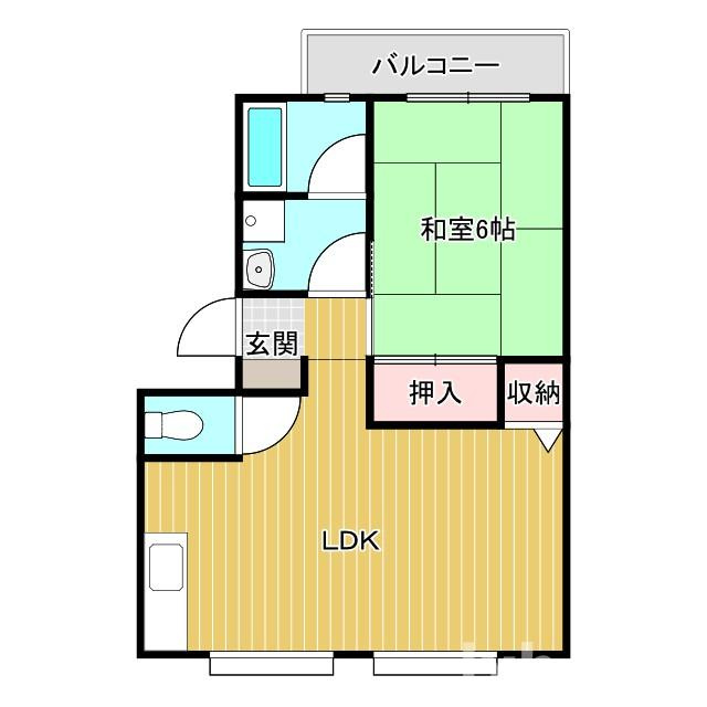 サンハイツ千原Ⅱの間取り