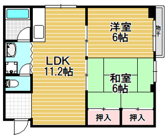 【間取り】 | 三ツ川マンション