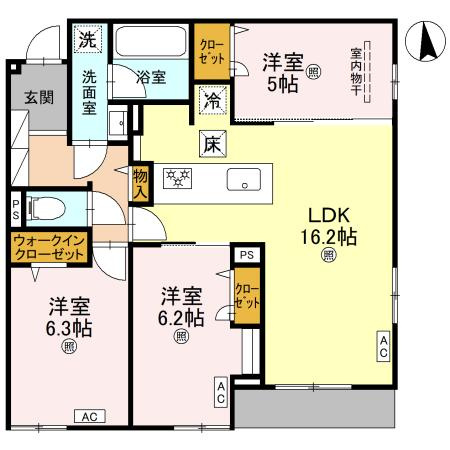 ココルトリシアの間取り