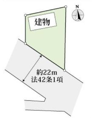 古河市牧野地　中古一戸建ての区画図|１区画