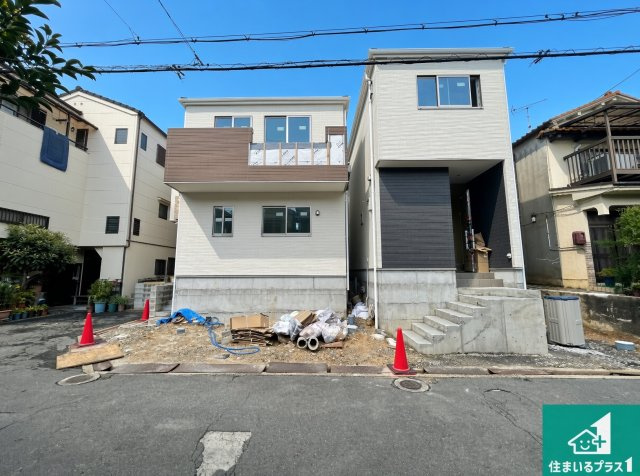 枚方市藤阪元町　第2期　新築一戸建ての外観|現在の進捗状況です！順調に作業進行中、完成が待ち遠しいです！詳細の間取り等、お気軽にお問い合わせください！