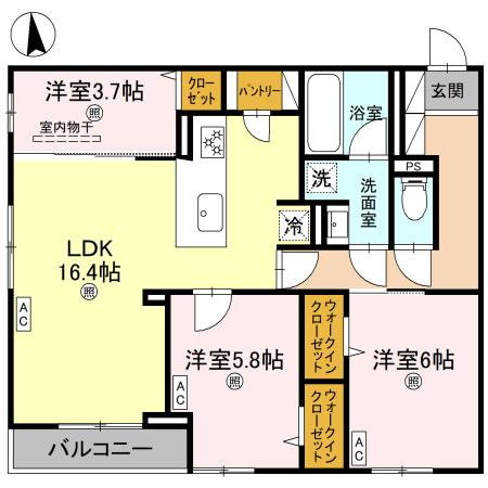 ココルトリシアの間取り