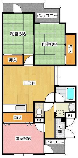 マンション・アメニティPartIIの間取り