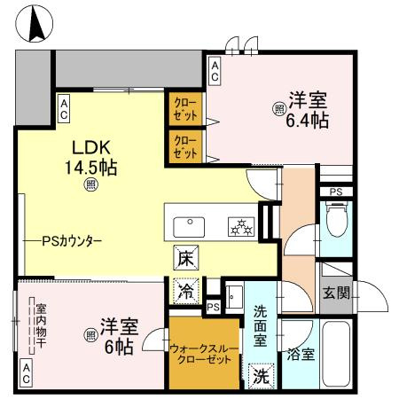 ココルトリシアの間取り