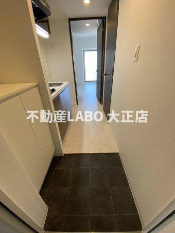 エグゼ難波WESTリバーの玄関