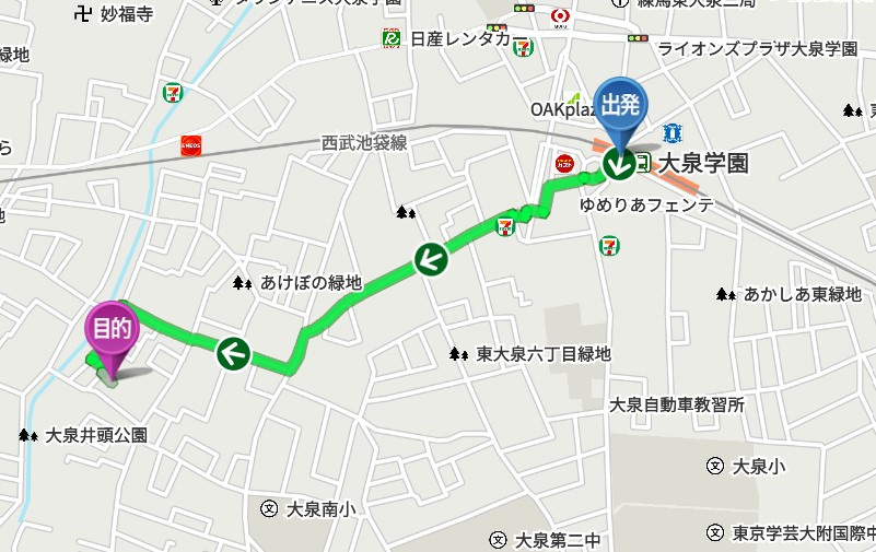 大泉コーポの地図