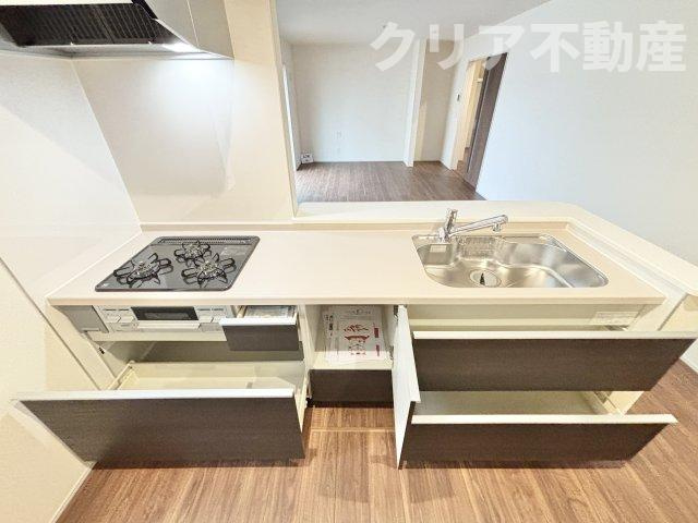 【キッチン】 | 前橋市樋越町第4新築3号棟　大型パントリー付き！