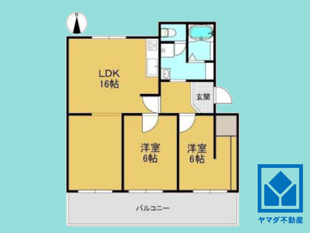 醍醐上ノ山団地Ａ棟　2棟の間取り