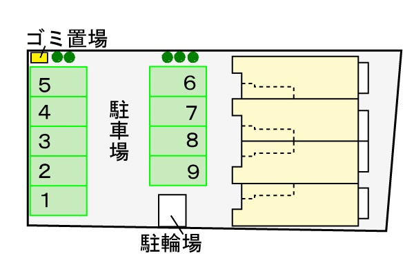 エヴァーグリーン二川の区画図