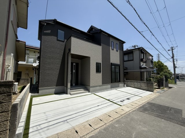 神戸市西区枝吉１丁目新築戸建A号棟の前面道路含む現地写真