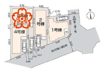 【区画図】 | 杉並区宮前１丁目　新築戸建て　４号棟 | 京王井の頭線「富士見ヶ丘」駅徒歩10分に4棟の新築戸建て誕生