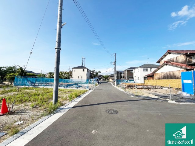 加古川市尾上町　第12期　新築一戸建ての前面道路含む現地写真|現在建築中！落ち着いた街並みで新生活を始めることが出来そう！周辺の物件も併せてご紹介させて頂きます！
