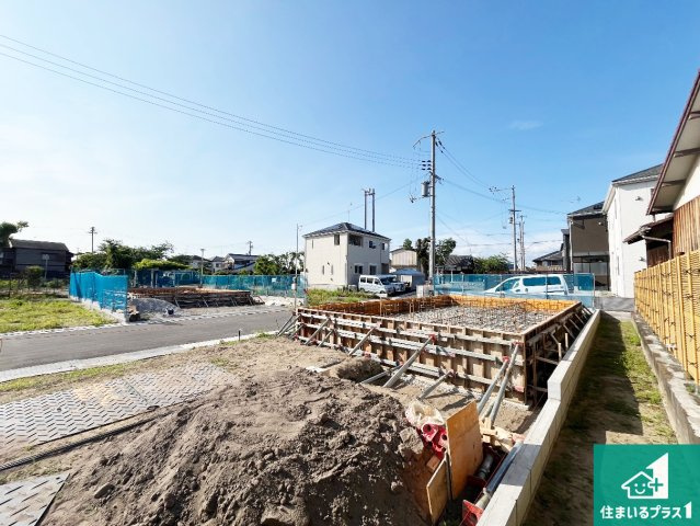 加古川市尾上町　第12期　新築一戸建ての外観|周辺は落ち着いた街並みの住宅地！子育てがしやすい住環境です！まだ未完成ですが、現地でしかわからない事もございます。是非一度ご覧ください。
