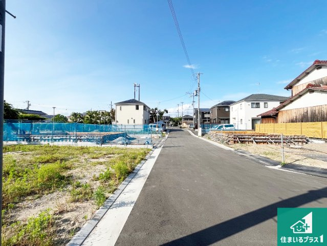 加古川市尾上町　第12期　新築一戸建ての前面道路含む現地写真|現在建築中！落ち着いた街並みで新生活を始めることが出来そう！周辺の物件も併せてご紹介させて頂きます！
