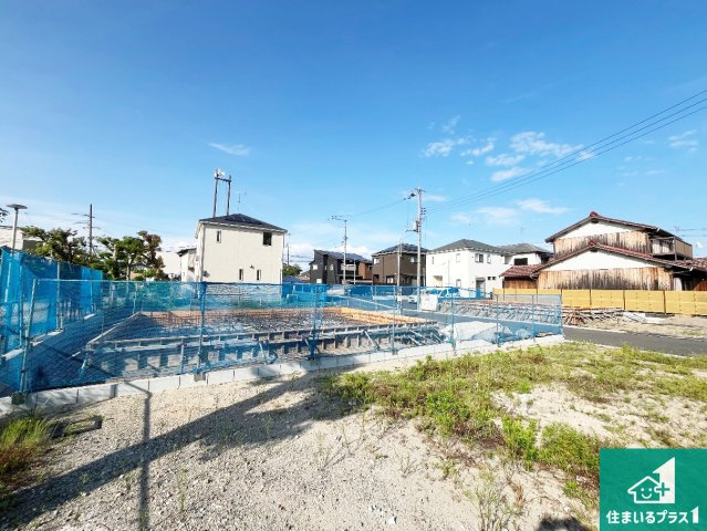 加古川市尾上町　第12期　新築一戸建ての外観|周辺は落ち着いた街並みの住宅地！子育てがしやすい住環境です！まだ未完成ですが、現地でしかわからない事もございます。是非一度ご覧ください。

