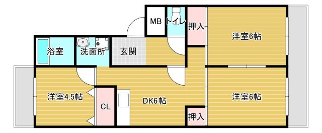 ファミールぴあ狭山の間取り