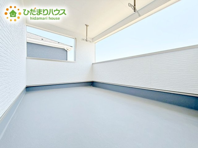 【バルコニー】 | 東海村亀下第1　新築戸建　1号棟 | 雨の日も安全なインナーバルコニー☆安心してお出かけできますね(^_-)-☆