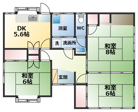 歴木ツカサ戸建の間取り