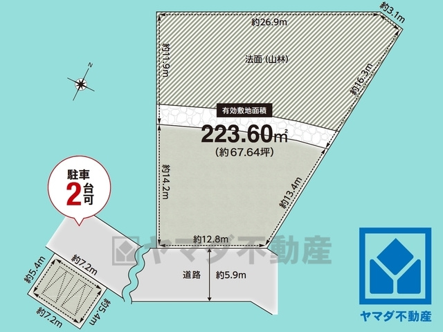 西宮市名塩赤坂　TypeAの土地図
