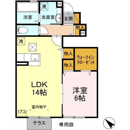 アンジュール芝山の間取り