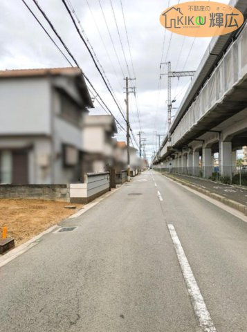 加古川市尾上町今福　土地の前面道路含む現地写真
