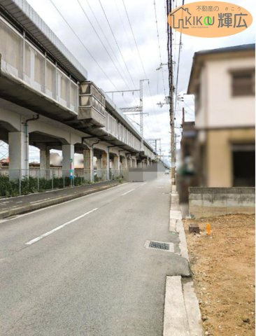加古川市尾上町今福　土地の前面道路含む現地写真