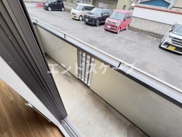 クレールハイツ　Ｂのバルコニー|高崎、前橋のお部屋探しはエンドスケープまで！お客様の理想お聞かせ下さい♪