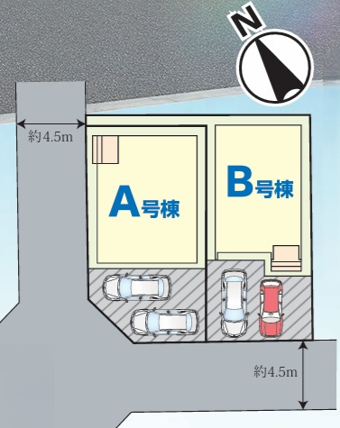 成田市飯田町Ⅳの区画図