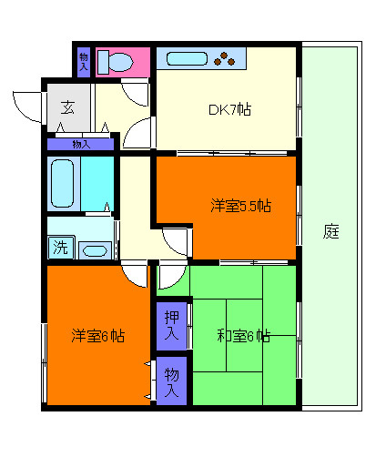 ハイム屋敷本　１０６号室