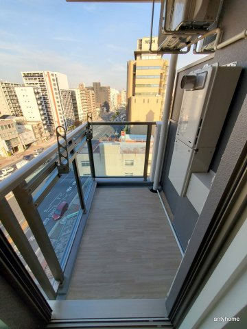 エグゼ難波WESTリバー 仲介手数料無料のバルコニー