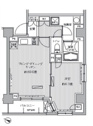 【間取り】 | 43.05㎡/１LDK【ヒューリックレジデンス茗荷谷】