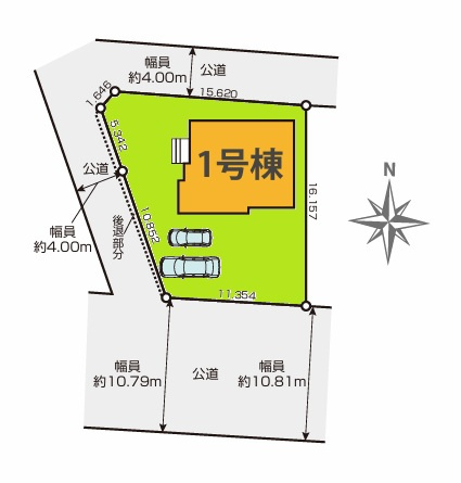 TERRACE　常陸太田市磯部町　1期 　限定1棟！の前面道路含む現地写真|開放的な角地です。気になる他の物件と合わせての現地ご案内も可能です。HPから、またお電話でも、お気軽にお問い合わせください。