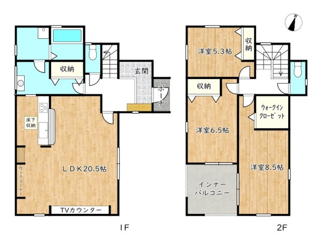 【間取り】 | たつの市龍野町中村7期／全4棟