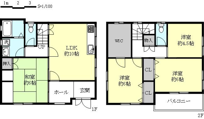 西区宮下２丁目戸建の間取り