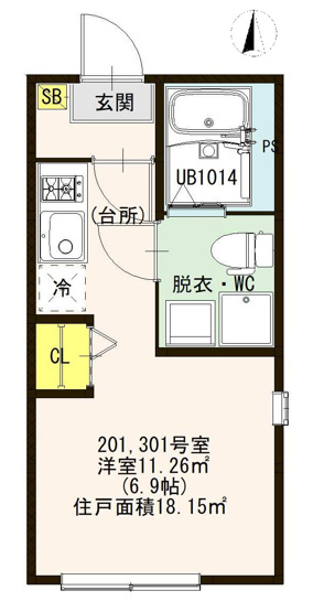 【間取り】 | プレミア五反野