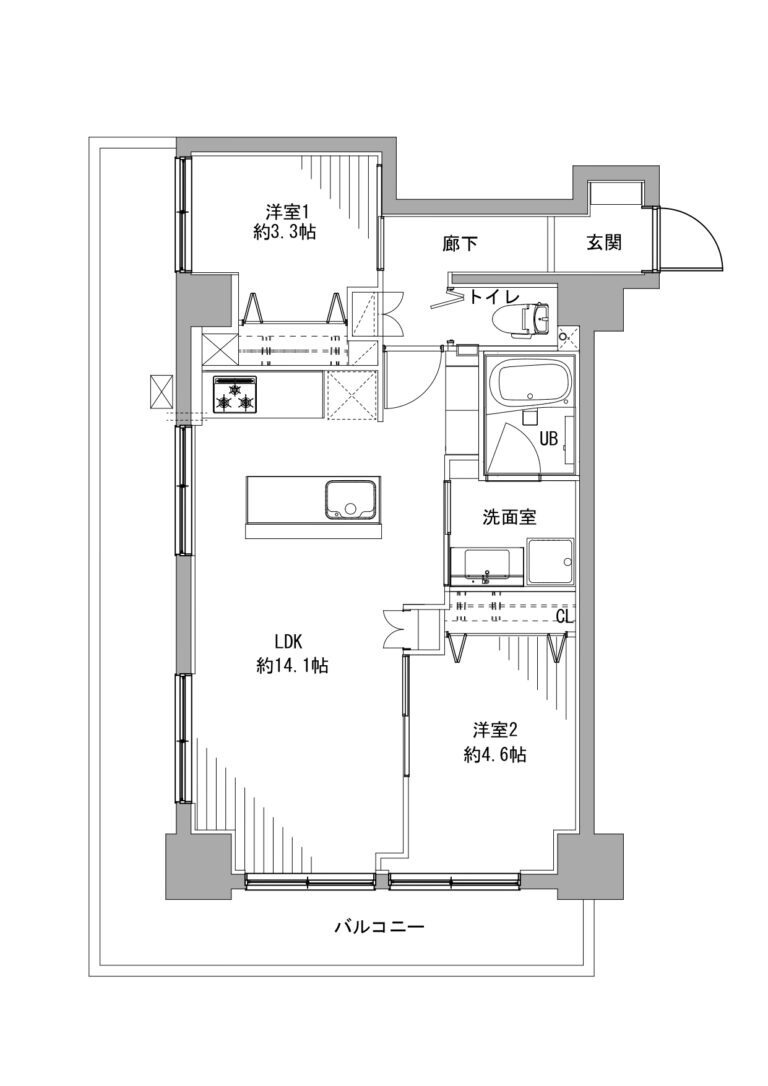 ダイアパレス高田馬場の間取り