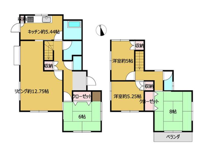 【間取り】 | 比企郡鳩山町松ヶ丘1丁目　中古戸建