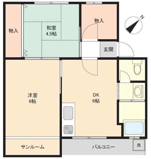 【間取り】 | 舞子片山住宅６号棟　収益